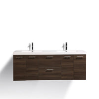 Thumbnail for Eviva Luxury 84 inch bathroom vanity with integrated acrylic sinks Vanity Eviva 