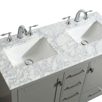 Thumbnail for Eviva Aberdeen 48″ Transitional Double Sink Bathroom Vanity w/ White Carrara Top Vanity Eviva 