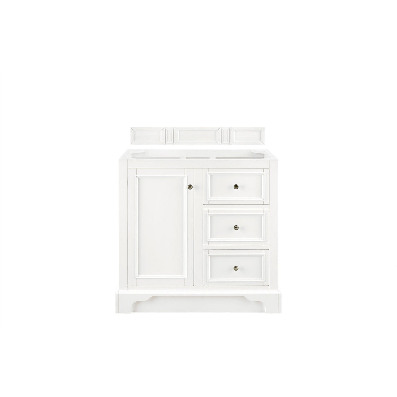 James Martin De Soto 36" Single Vanity Vanity James Martin Bright White Cabinet Only 