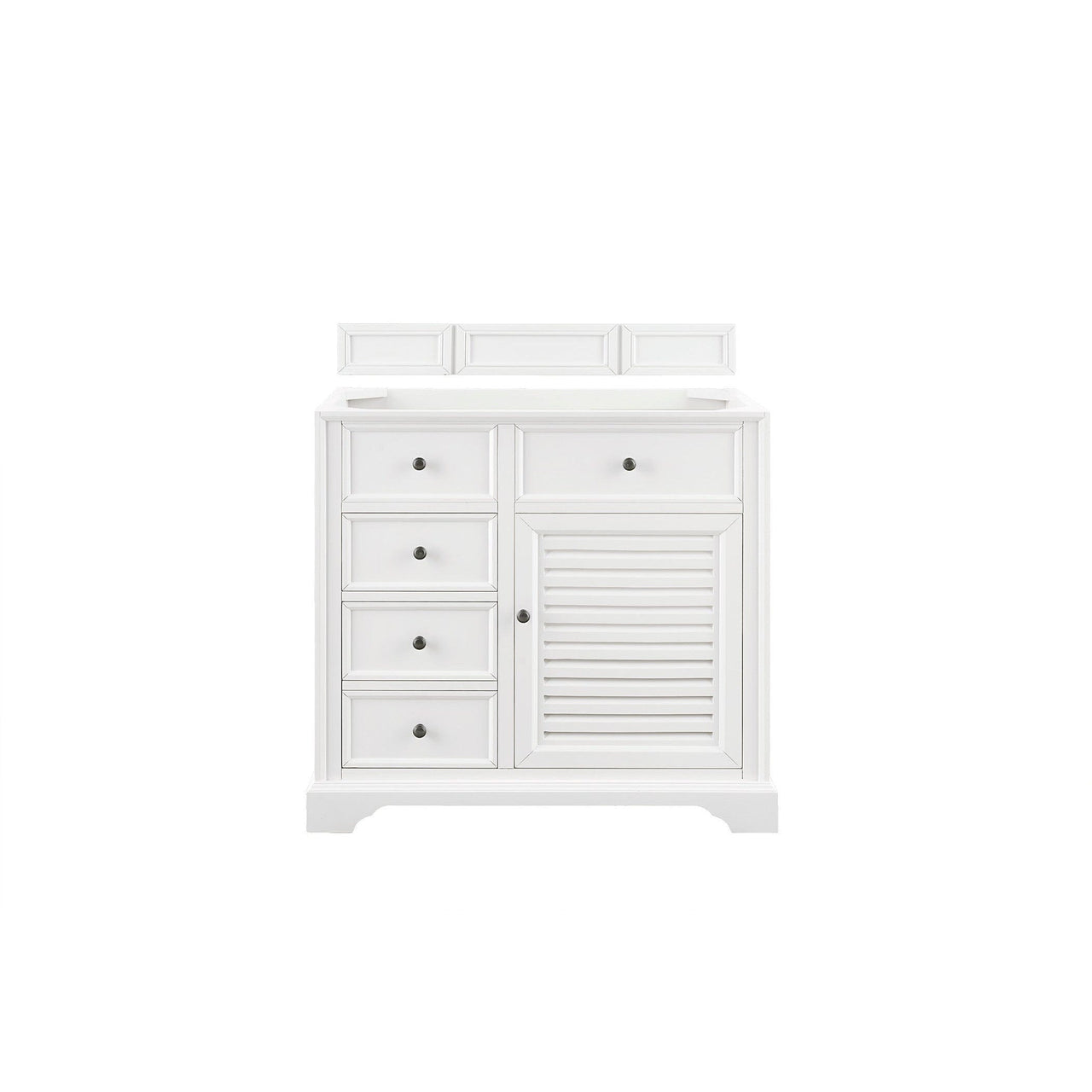 James Martin Savannah 36" Single Vanity Vanity James Martin Bright White Cabinet Only 