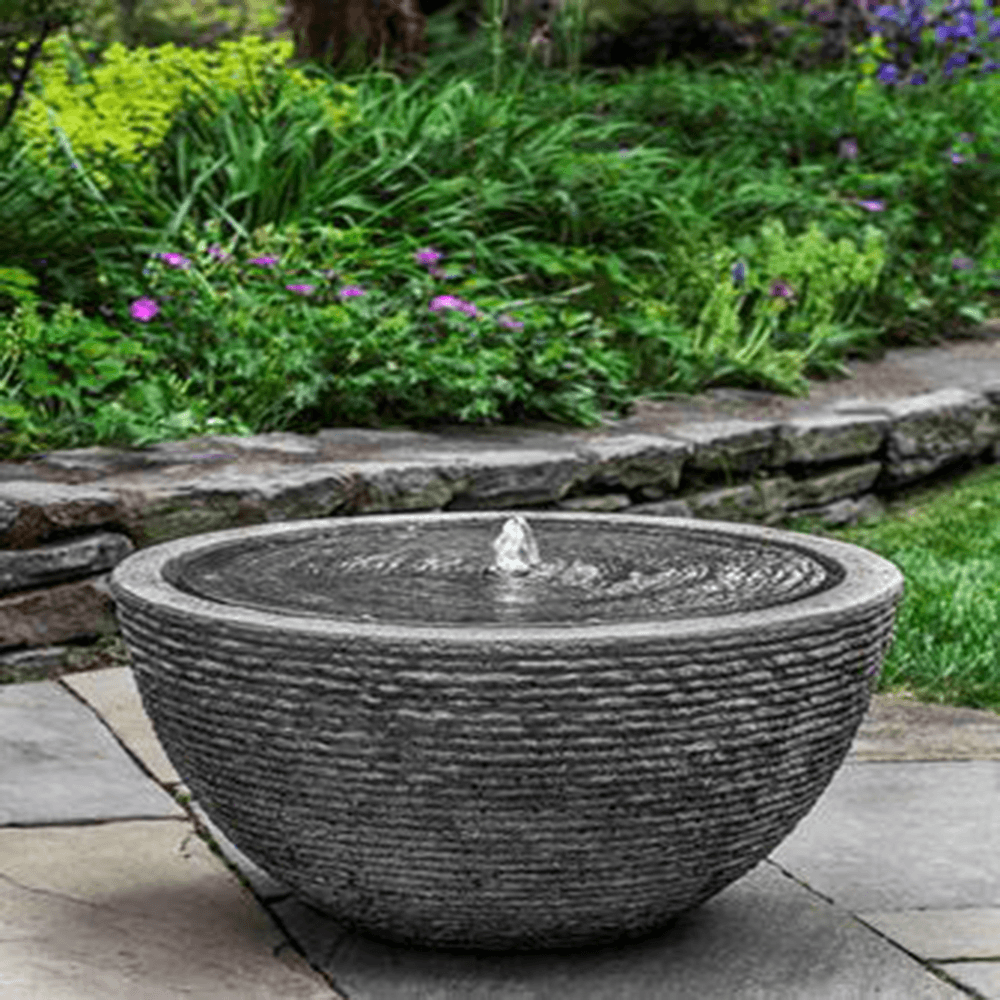 Arroyo Large Fiber Cement Outdoor Fountain Fountain Campania International 