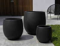 Thumbnail for Campania International Fiber Cement Sandos Planter - S/3 Urn/Planter Campania International Playa Noche 