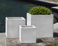 Thumbnail for Campania International Fiber Cement Laguna Square Planter Urn/Planter Campania International 