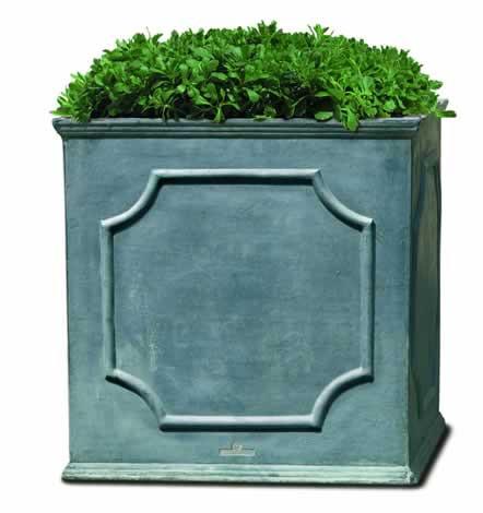 Campania International Fiber Clay Sm Cumberland Sq Planter Urn/Planter Campania International 