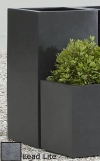 Thumbnail for Campania International Fiber Clay ML Sq 1836 Urn/Planter Campania International 