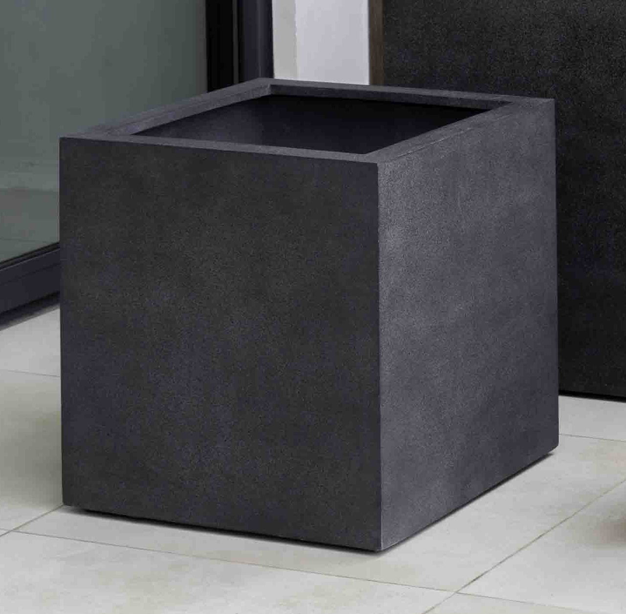 Campania International Fiber Clay Farnley Planter 3636 - S/1 Urn/Planter Campania International Charcoal 