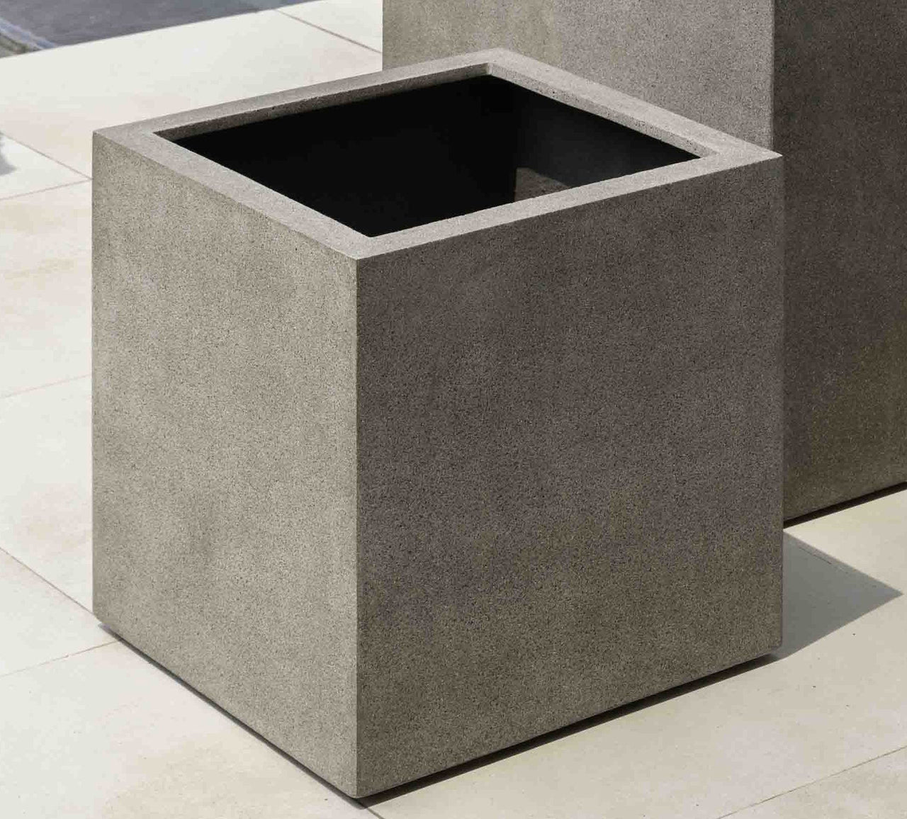 Campania International Fiber Clay Farnley Planter 3636 - S/1 Urn/Planter Campania International Riverstone 