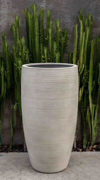 Thumbnail for Campania International Fiber Clay Glenmoore Planter - S/1 Urn/Planter Campania International Ivory Lite 