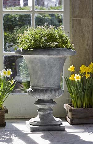 Campania International Fiber Clay Morganna Lite Urn Urn/Planter Campania International 