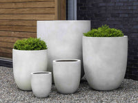 Thumbnail for Campania International Fiber Clay Bradford Planter - (S/5) Urn/Planter Campania International Ivory Lite Extra Large 