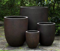 Thumbnail for Campania International Fiber Clay Bradford Planter - (S/5) Urn/Planter Campania International Rust Lite Extra Large 