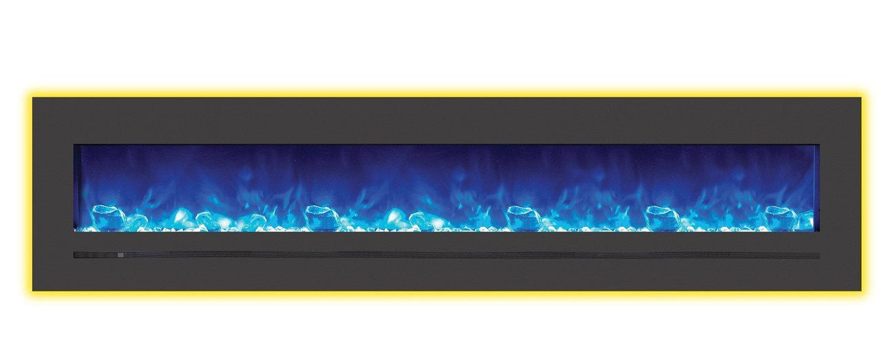 Amantii 8 PACK 88" Electric unit with a 96 x 23 steel surround $1999 each Electric Fireplace Amantii 