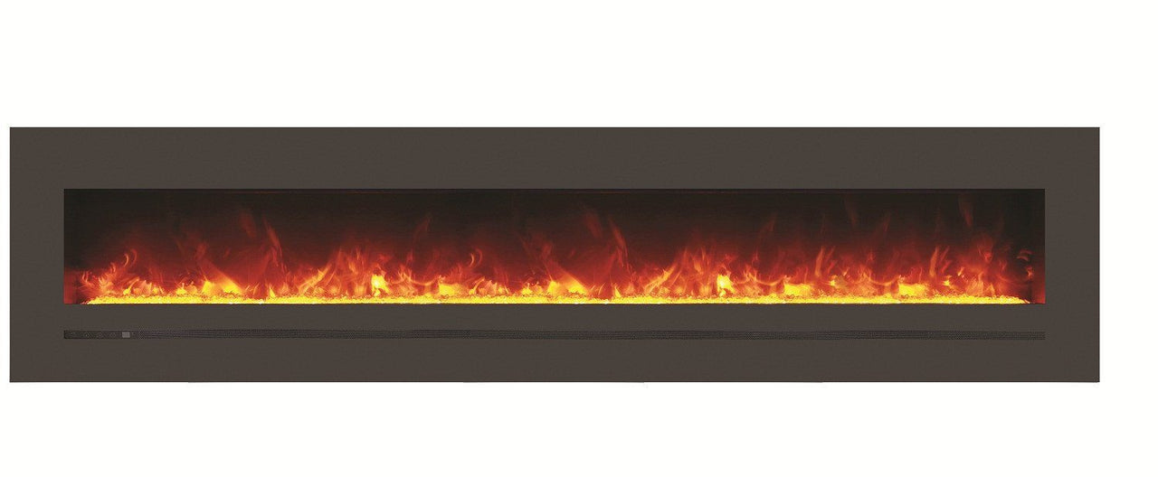 Amantii 8 PACK 88" Electric unit with a 96 x 23 steel surround $1999 each Electric Fireplace Amantii 