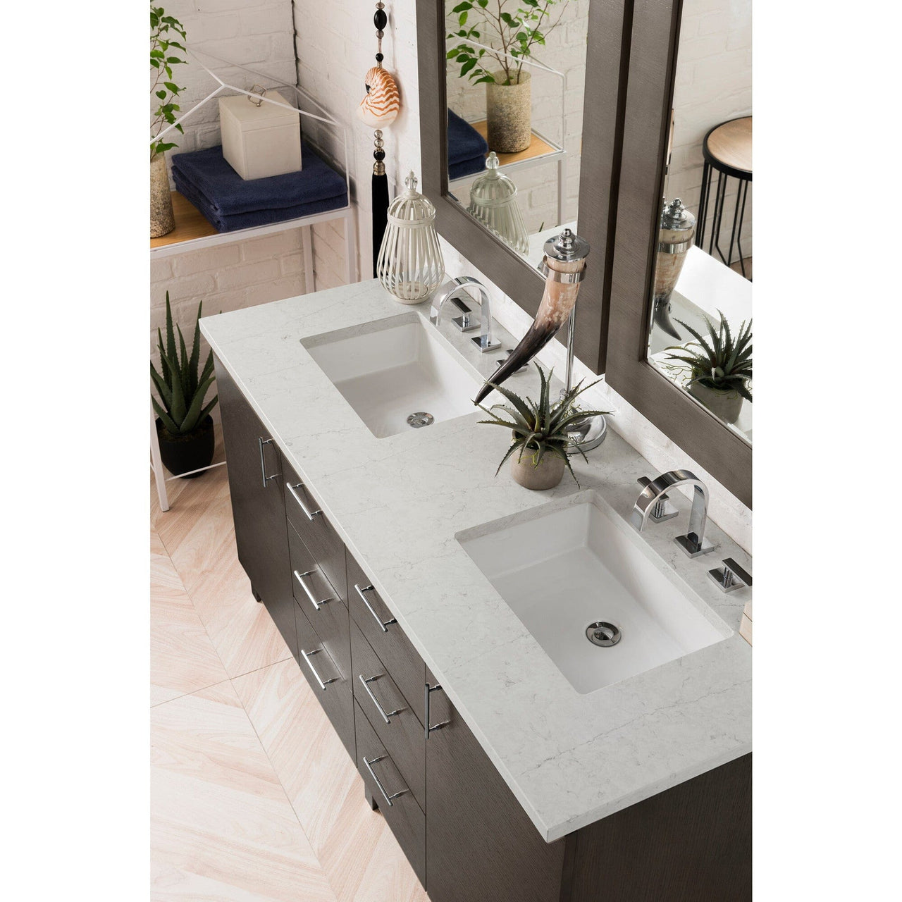 James Martin Metropolitan 60" Double Vanity Vanity James Martin 