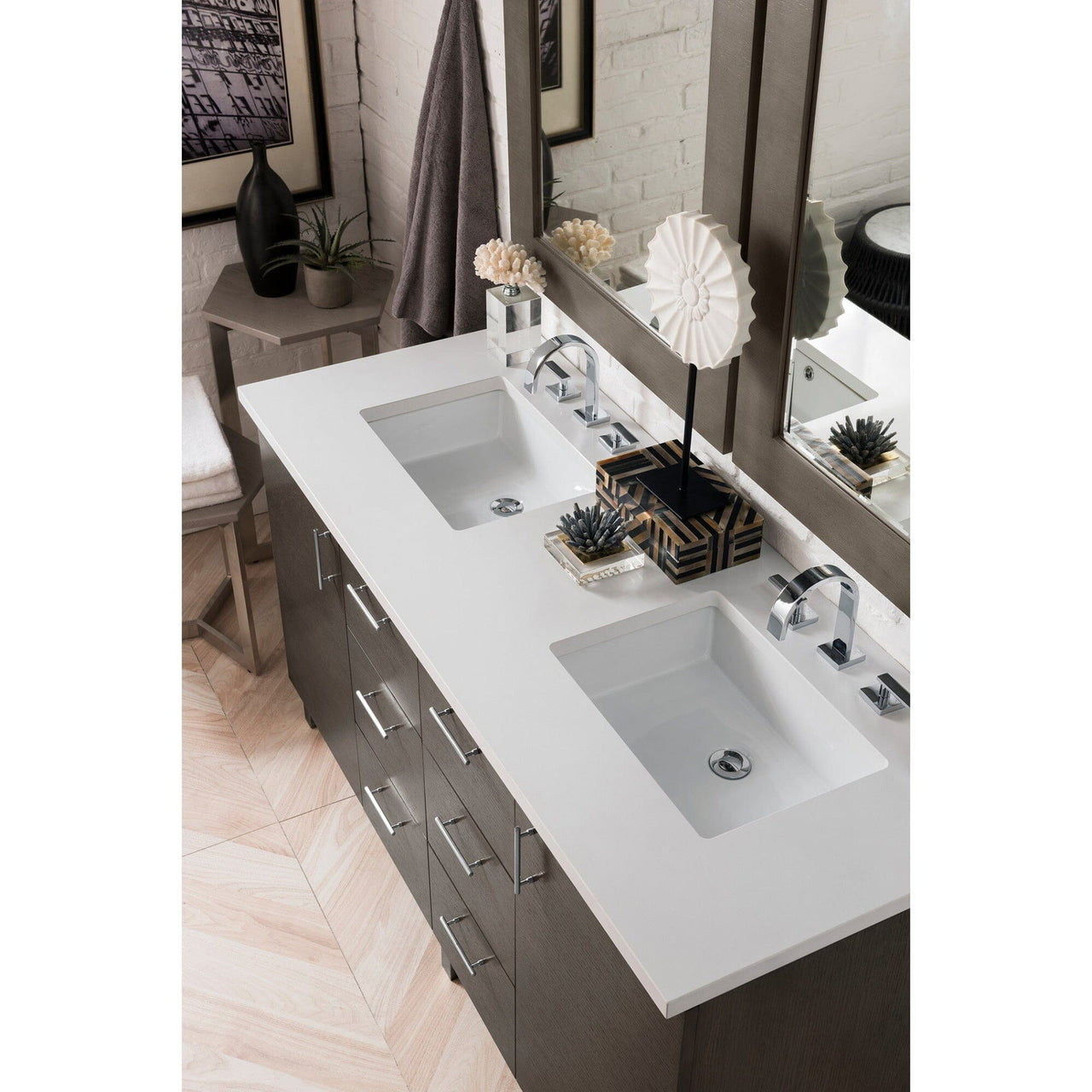 James Martin Metropolitan 60" Double Vanity Vanity James Martin 