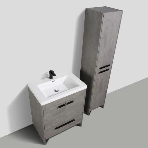 Eviva Lugano 30″ Modern Bathroom Vanity w/ White Integrated Top Vanity Eviva 