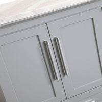 Thumbnail for Eviva Loon 30″ Transitional Bathroom Vanity w/ White Carrara Top & Long Handles Vanity Eviva 