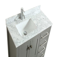 Thumbnail for Eviva London 42″ x 18″ Transitional Bathroom Vanity w/ White Carrara Top Vanity Eviva 