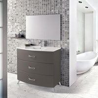Thumbnail for Eviva Bari 32″ Freestanding Bathroom Vanity with Integrated White Porcelain Sink Vanity Eviva Grey 