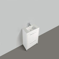 Thumbnail for Eviva Grace 36 in. White Bathroom Vanity with White Integrated Acrylic Countertop Vanity Eviva 