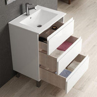 Thumbnail for Eviva Vigo 24″ Bathroom Vanity With White Integrated Porcelain Sink Vanity Eviva 