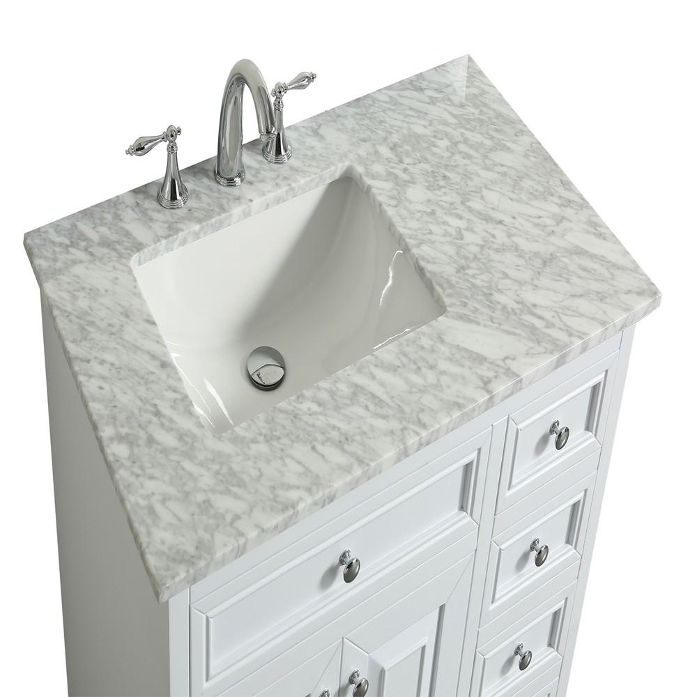 Eviva Monroe 36″ Transitional Bathroom Vanity w/ White Carrara Top Vanity Eviva 