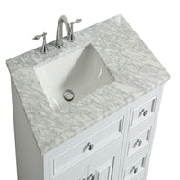 Thumbnail for Eviva Monroe 36″ Transitional Bathroom Vanity w/ White Carrara Top Vanity Eviva 