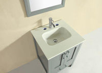 Thumbnail for Totti Shaker 24″ Transitional Bathroom Vanity with White Carrera Countertop Vanity Eviva 