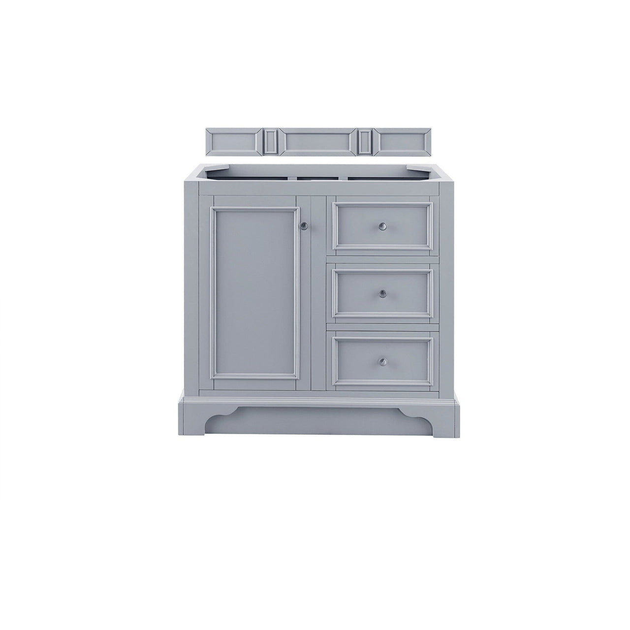 James Martin De Soto 36" Single Vanity Vanity James Martin Silver Gray Cabinet Only 