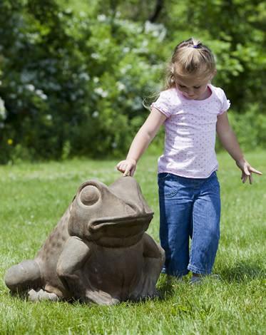 Campania International Cast Stone Giant Garden Frog Statuary Campania International 