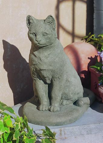 Campania International Cast Stone Garden Cat Statuary Campania International 