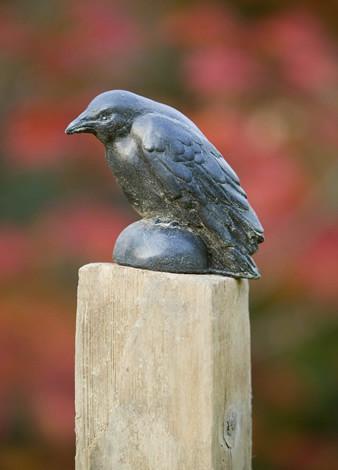 Campania International Cast Stone Small Raven Statuary Campania International 