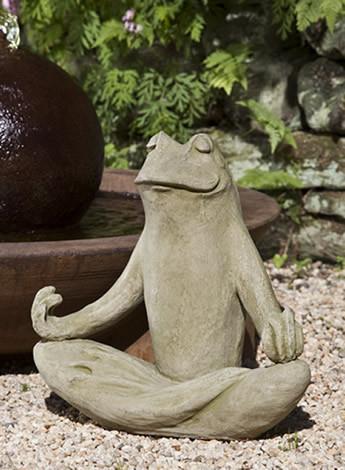Campania International Cast Stone Totally Zen Frog Statuary Campania International 