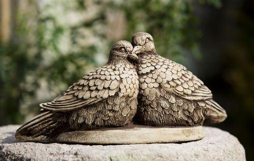Campania International Cast Stone Lovebirds Statuary Campania International 