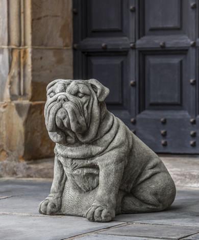 Campania International Cast Stone Antique Bulldog Statuary Campania International 