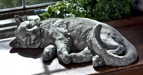 Campania International Cast Stone Dreaming Kitty Statuary Campania International 