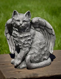 Thumbnail for Campania International Cast Stone Angel Kitty Statuary Campania International 