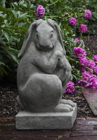 Campania International Cast Stone Newport Rabbit Facing Right Statuary Campania International 