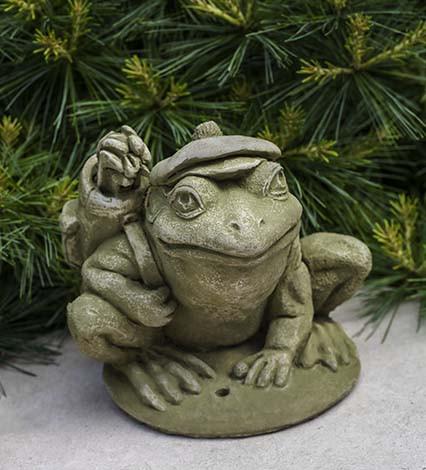 Campania International Cast Stone Golfer Frog Statuary Campania International 