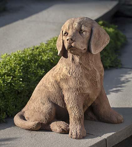 Campania International Cast Stone Golden Retriever Puppy Statuary Campania International 