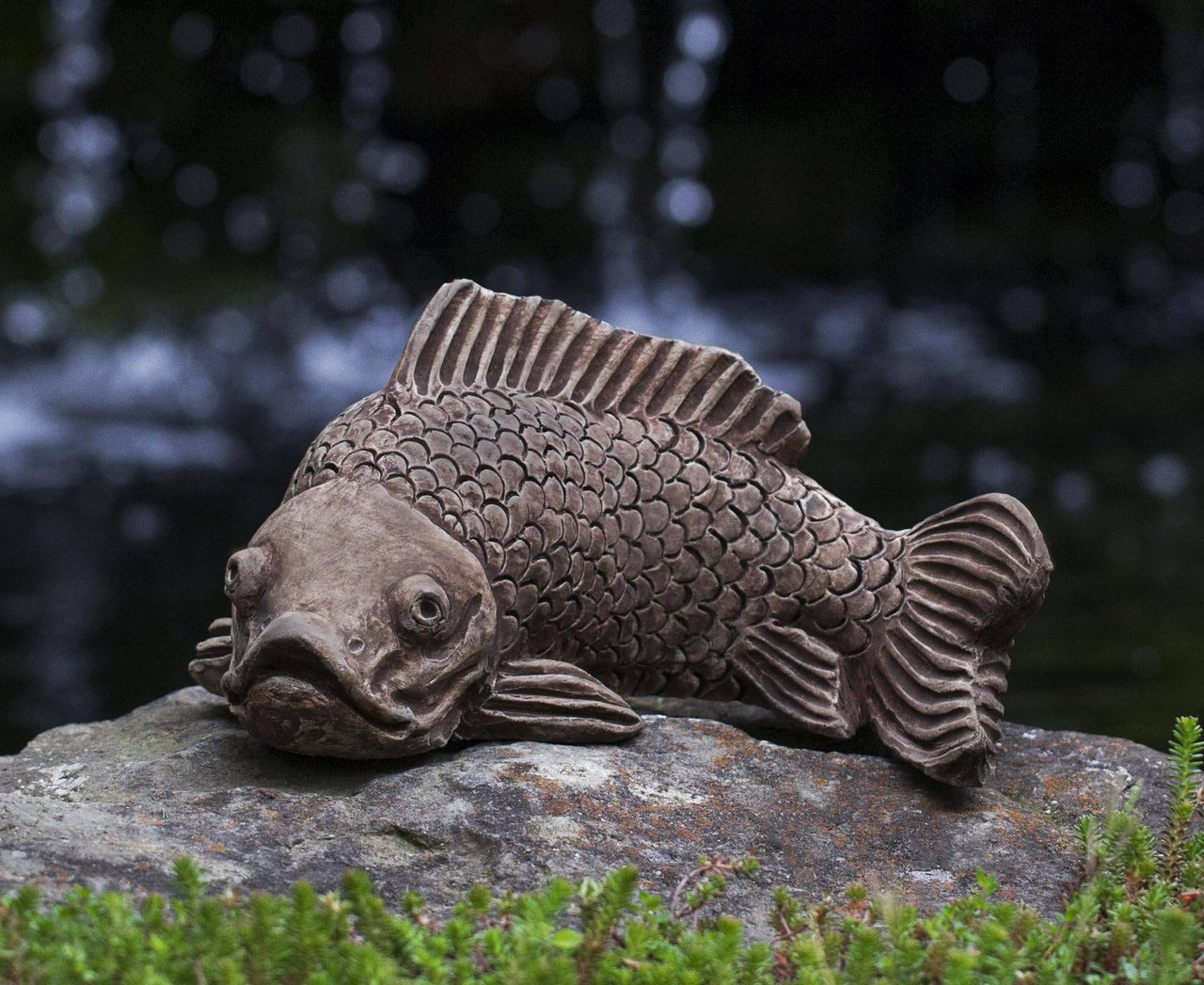 Campania International Cast Stone Large Koi Statuary Statuary Campania International 