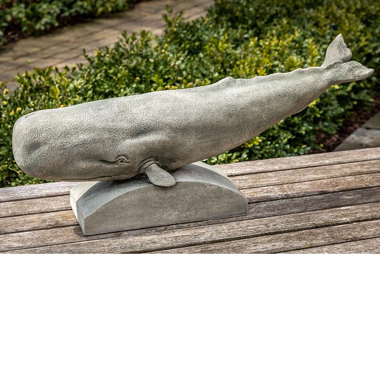 Campania International Cast Stone Sperm Whale Stone Series Campania International 