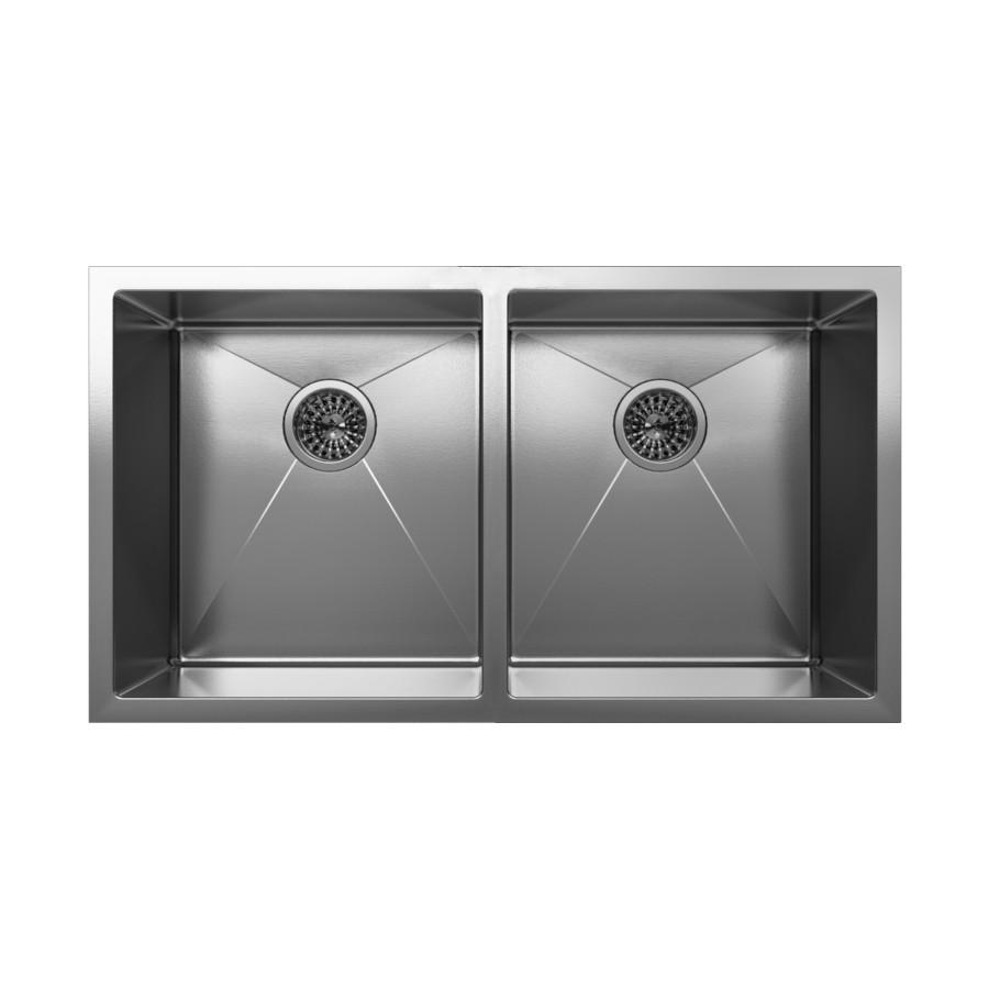 Cantrio Double Bowl 32" Stainless Steel Undermount Kitchen Sink Kitchen Steel Series Cantrio 