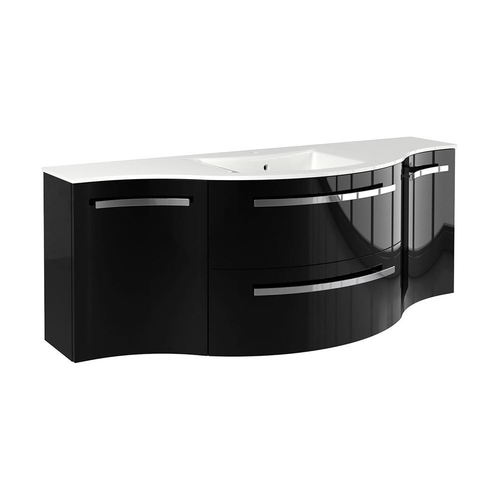 Latoscana Edmo Ambra AM57 Bathroom Vanity Latoscana BLACK-NERO 162 