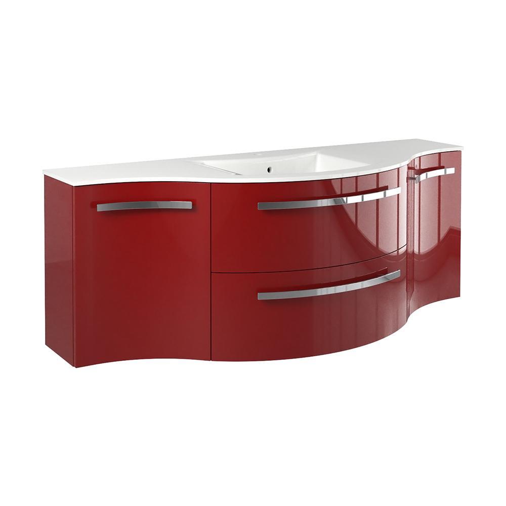 Latoscana Edmo Ambra AM57 Bathroom Vanity Latoscana RED-ROSSO CINA 137 