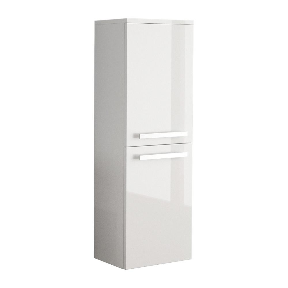 Latoscana Edmo Ambra Linen Tower Bathroom Vanity Latoscana WHITE-BIANCO USA 199 