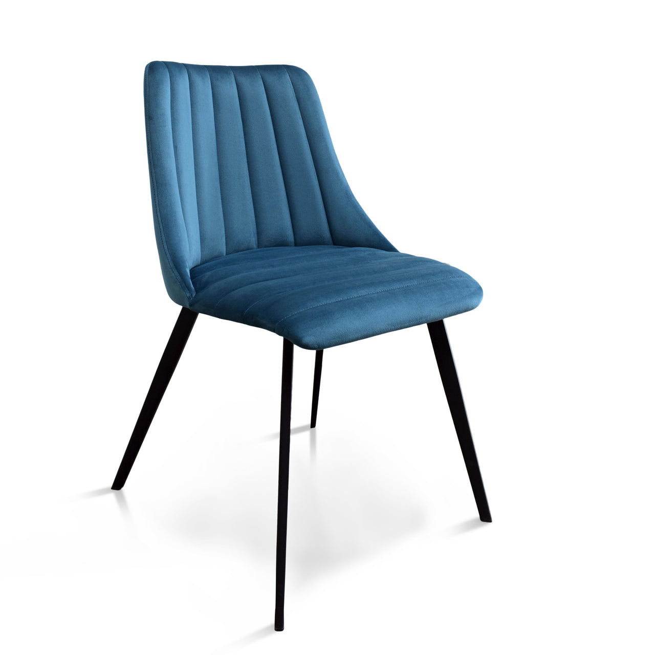 Archie Dining Chair, Set of 2 Counter Stool Gingko Blue Velvet 