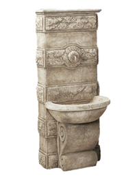 Thumbnail for Abetone Wall Cast Stone Outdoor Garden Fountains Fountain Tuscan 