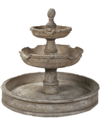 Thumbnail for Agrigento Pond Cast Stone Outdoor Garden Fountain Fountain Tuscan 