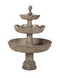 Thumbnail for Agrigento Three Tier Cast Stone Outdoor Garden Fountain Fountain Tuscan 